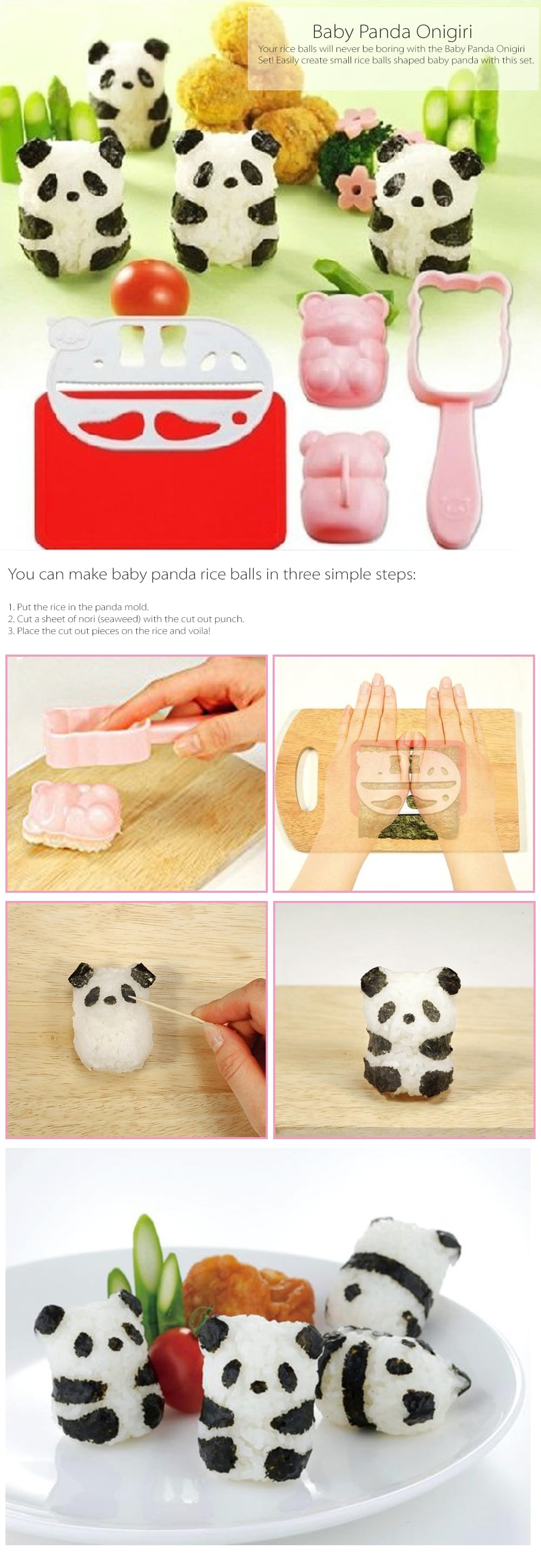 Baby Panda Onigiri Kit - Shut Up And Take My Yen