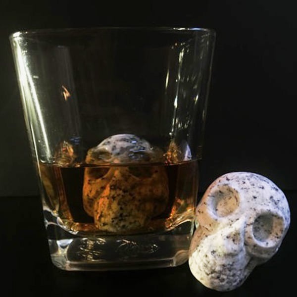 WHISKEY BONES Hand Carved Whiskey Stones - Set of 2 image