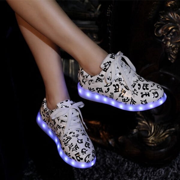 How to Make LED Sneakers That Light Up as You Walk | Light up sneakers, Diy  sneakers, Light up shoes