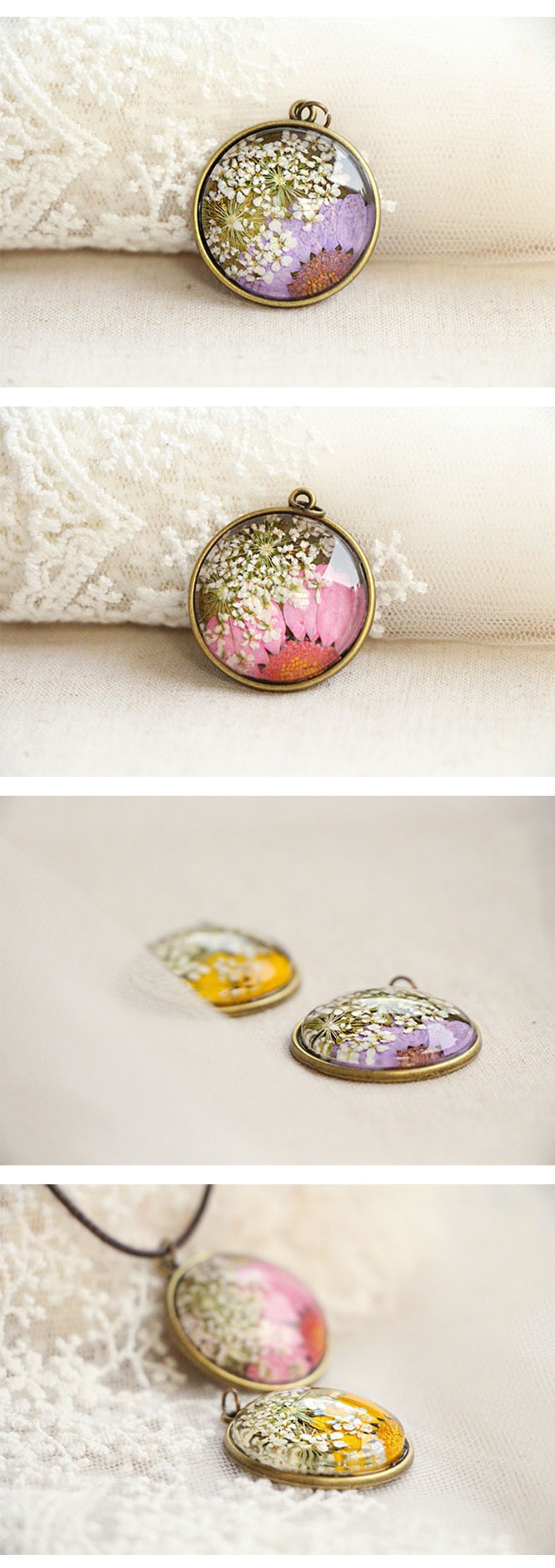 Dried Flower Locket from Apollo Box