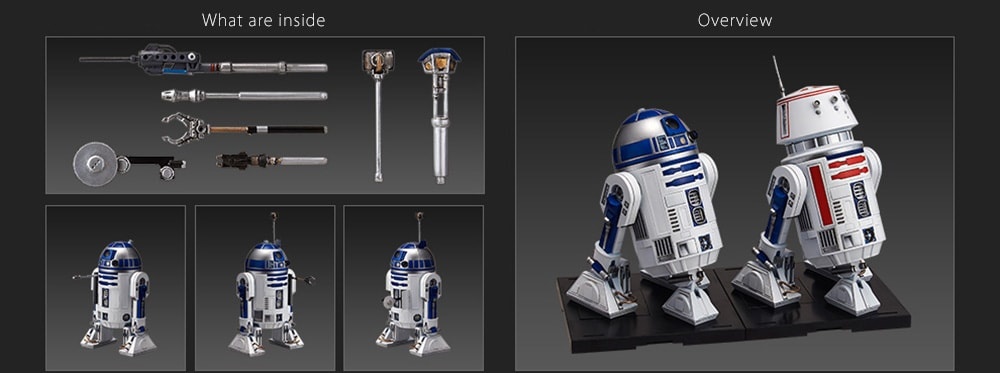 R2-D2 & R5-D4 Model Kit - ApolloBox