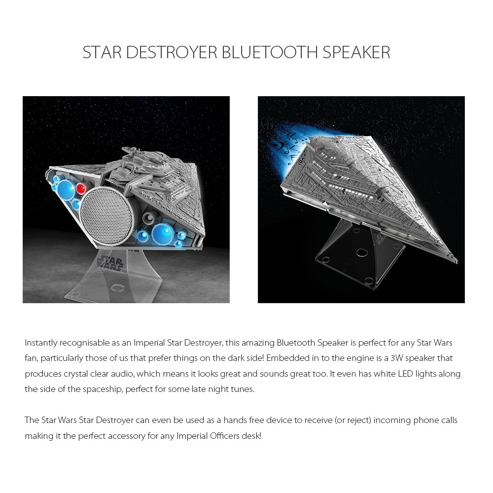 star wars bluetooth speaker star destroyer