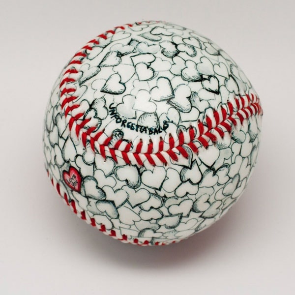Dinger Hand-Painted Baseball Art