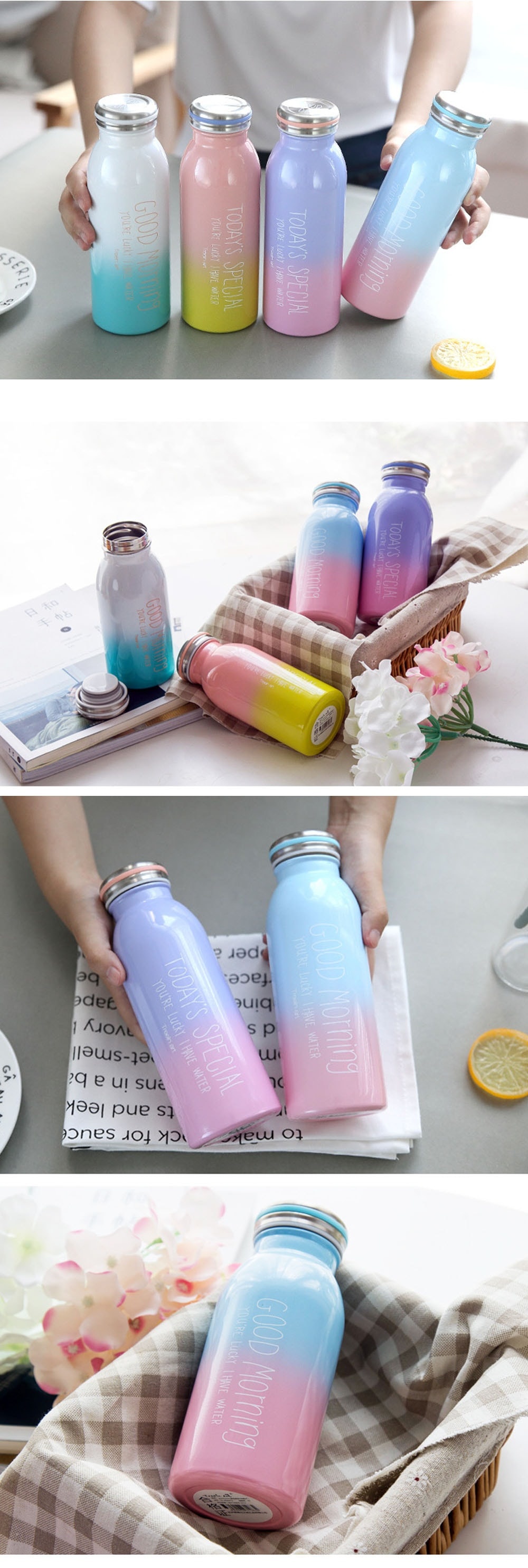 Gradient Glass Water Bottle - ApolloBox