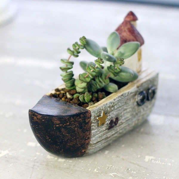 Resin Shoe-Shaped Planters from Apollo Box