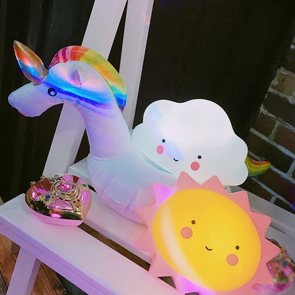 Sun and Moon LED outlets night light.