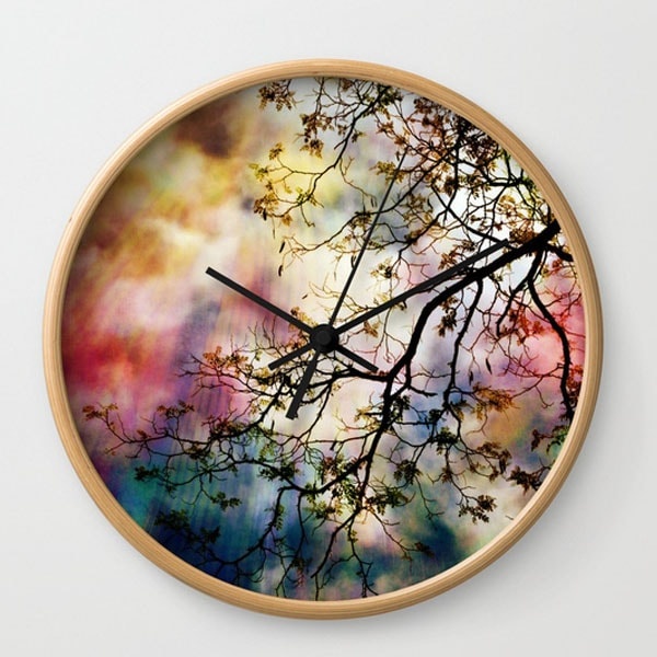 Wall Clock - the Tree of Many Colors - ApolloBox