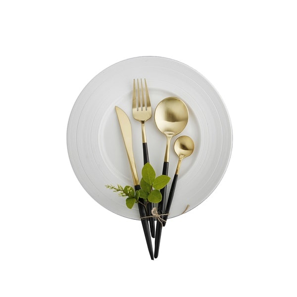 Modern Black Flatware from Apollo Box