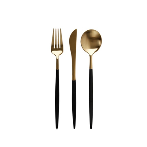 Modern Black Flatware from Apollo Box