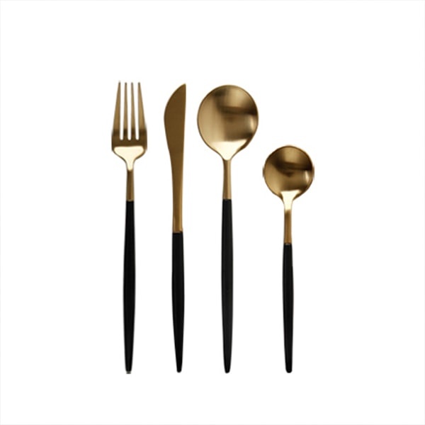 Modern Black Flatware from Apollo Box