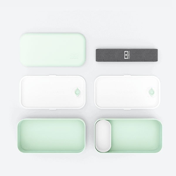 3-Layer Bento Box - Green - Beige - 3 Colors from Apollo Box