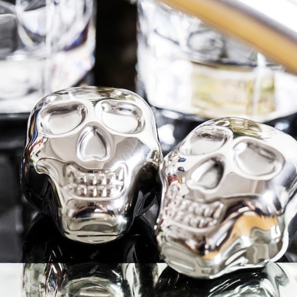 Skull Ice Molds - Set of 2 - Ideal for Whiskey from Apollo Box