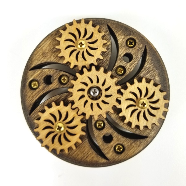 wooden fidget spinner
