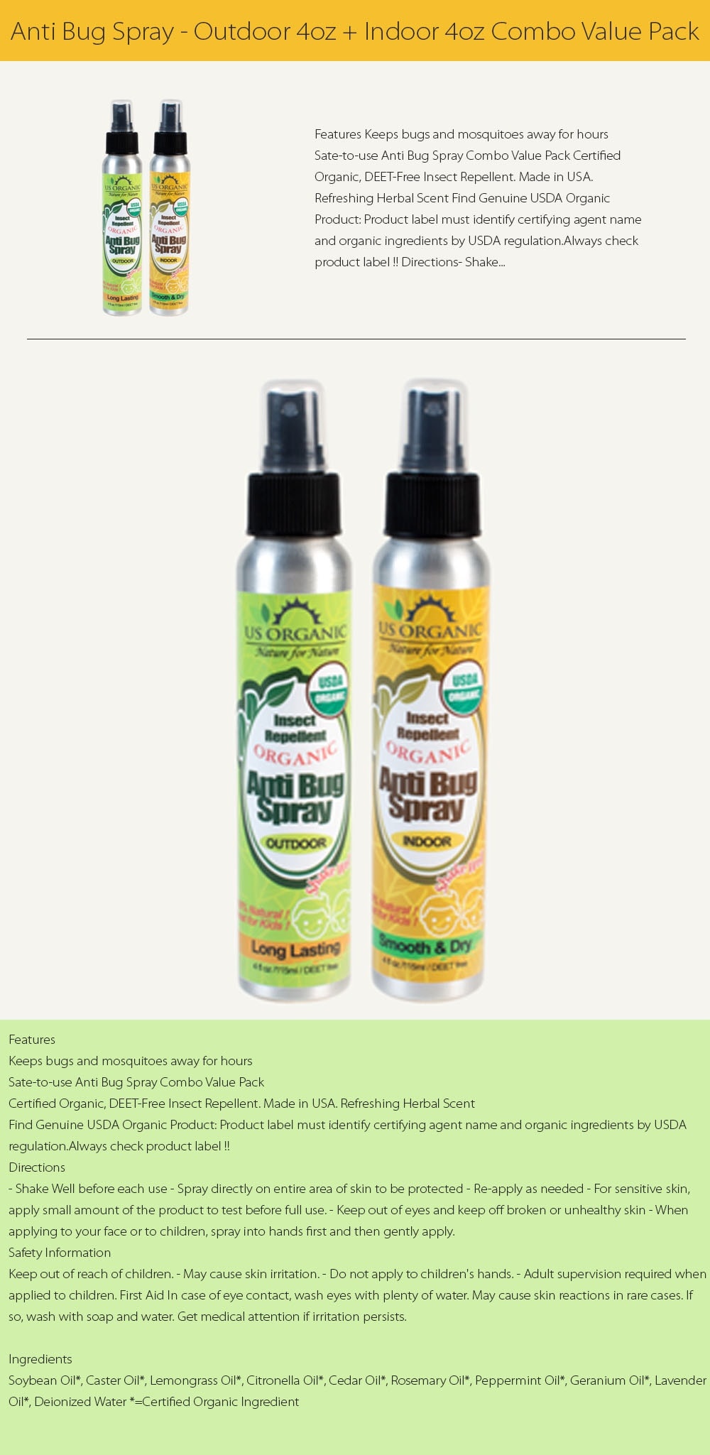 outdoor bug spray