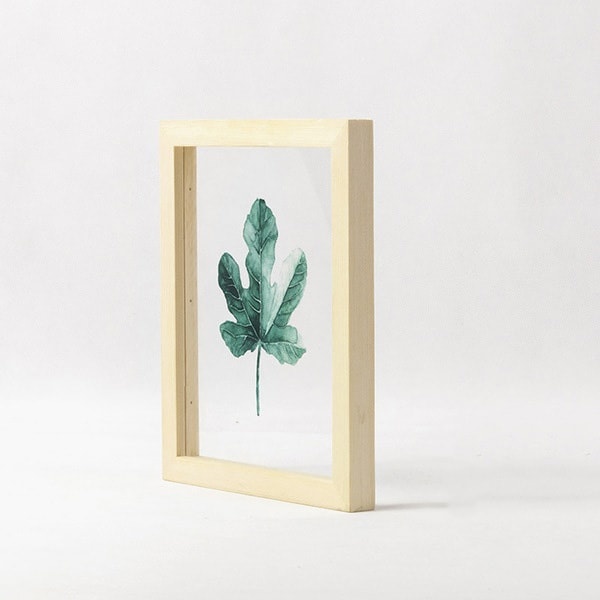 leaf art framed