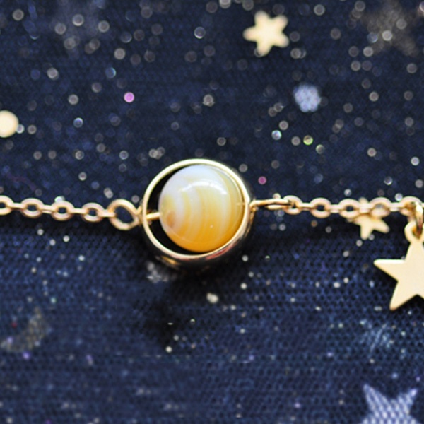 Crystal spheres zodiac bracelet / solar system planets bracelet – Six  Things Shop Australia