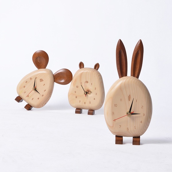 Wooden Rabbit Clock Puzzles