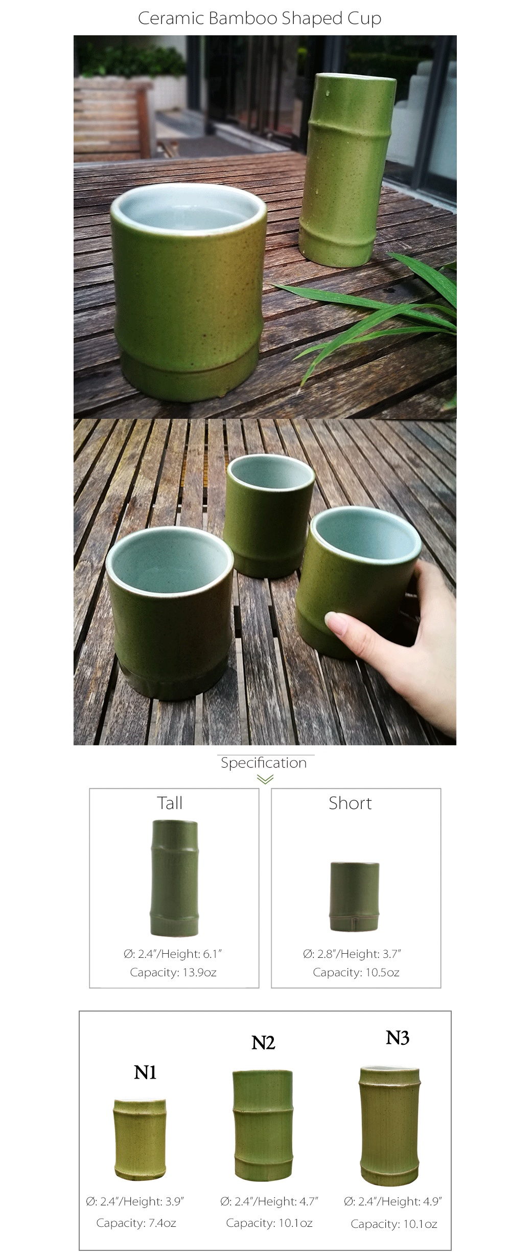 Bamboo Cup - Tall