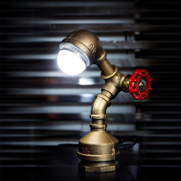 sy genstand gæld Loft Water Pipe Desk Lamp - ApolloBox