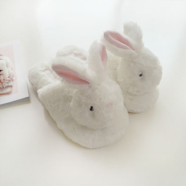 Kid Furry Bunny Slippers - Momorii