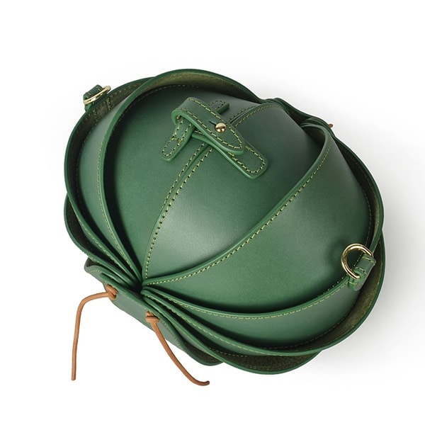 Creative Ball Crossbody Bag - Real Leather - Red - Green - 4 Colors