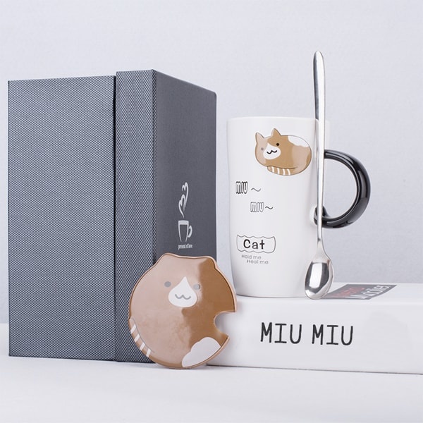 3D Cat Mug and Spoon from Apollo Box