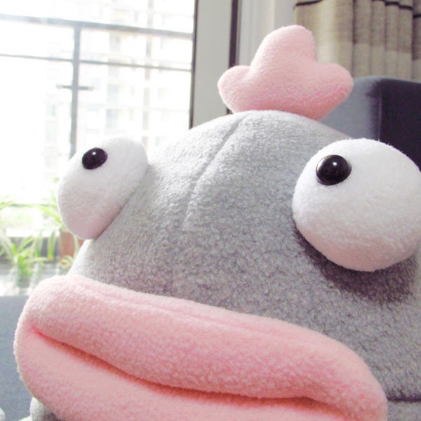 Big Eyed Lips Frog Stuffed Plush Cushion Toy
