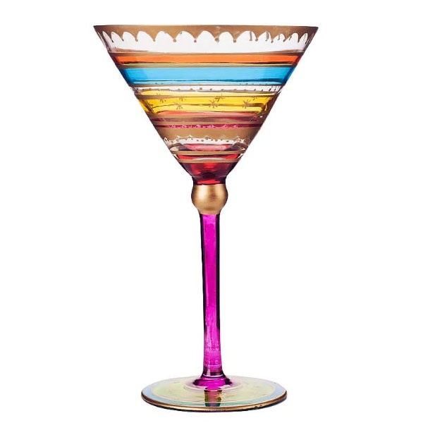 Moroccan Nights Cocktail Goblet - Glass - Colorful Design - ApolloBox