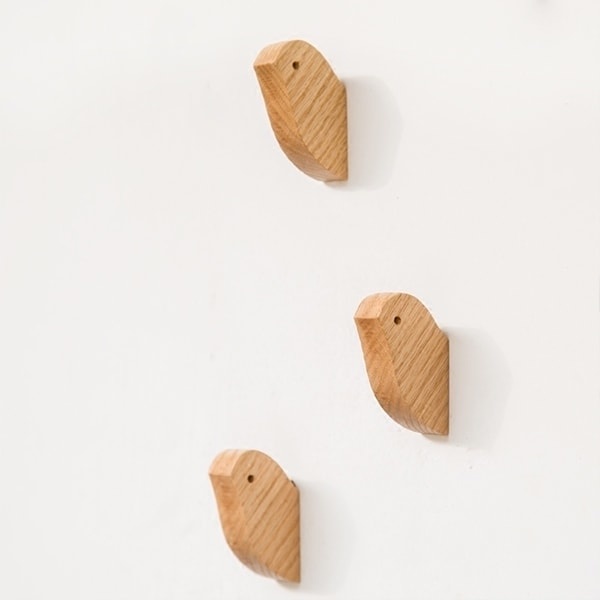 Wooden Bird Themed Wall Hook - ApolloBox