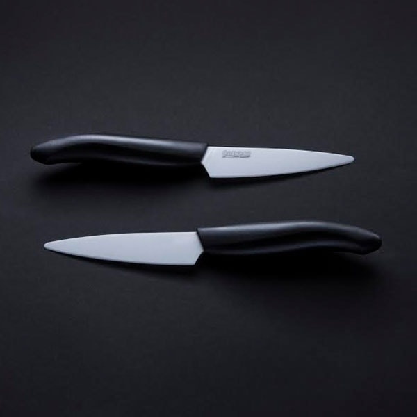 Kitchen White Knife Set - Steel Core - Ceramic - Pearl Embellishments -  ApolloBox