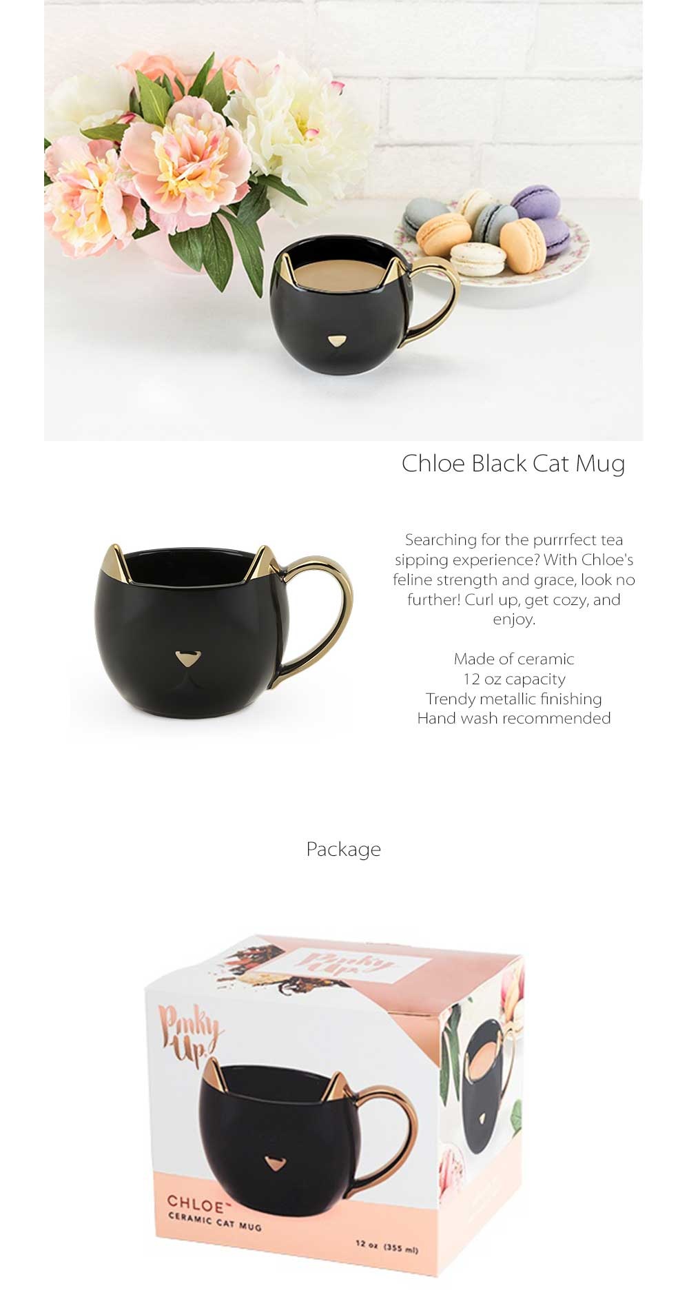 Chloe Cat Mug Design Créatif