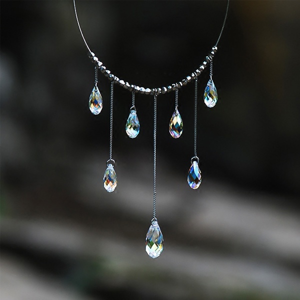Raindrops Tassel Chain Necklace