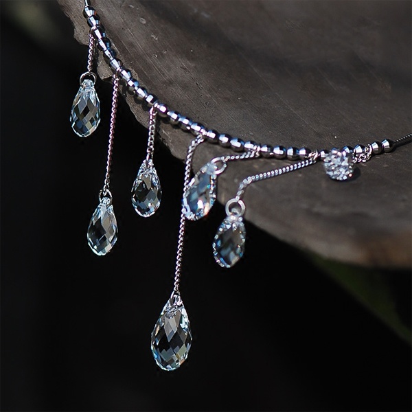 Raindrops Tassel Chain Necklace