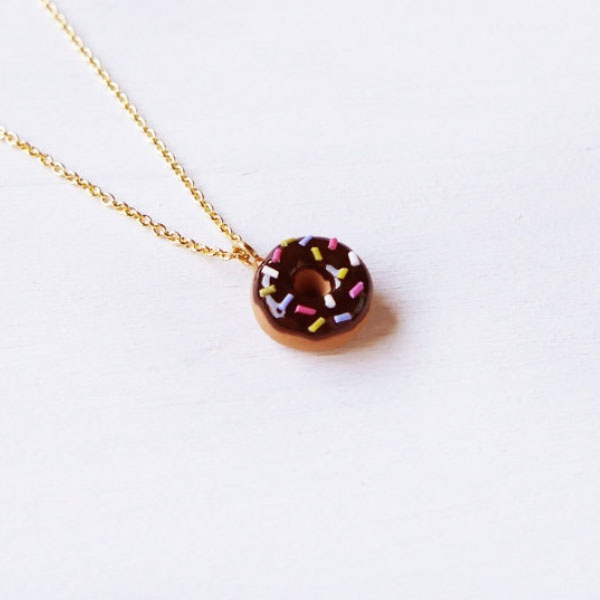 Mini Pink Macaron Necklace - ApolloBox