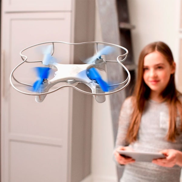 WowWee Lumi Easy to Fly Gaming Drone Toy Follow-Me Beacon White Blue NIB NEW 
