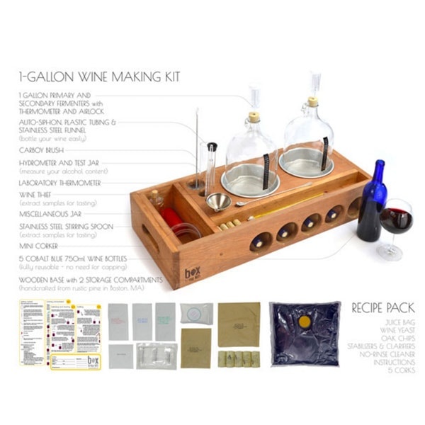 Handcrafted Small Batch Wine Making Home Brewing Kit 