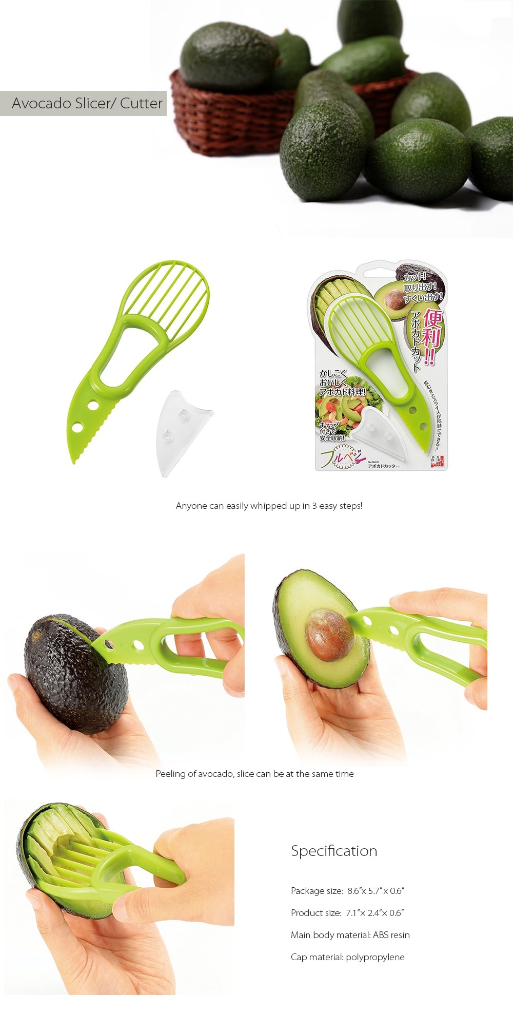 3-in-1 Avocado Slicer – The Convenient Kitchen